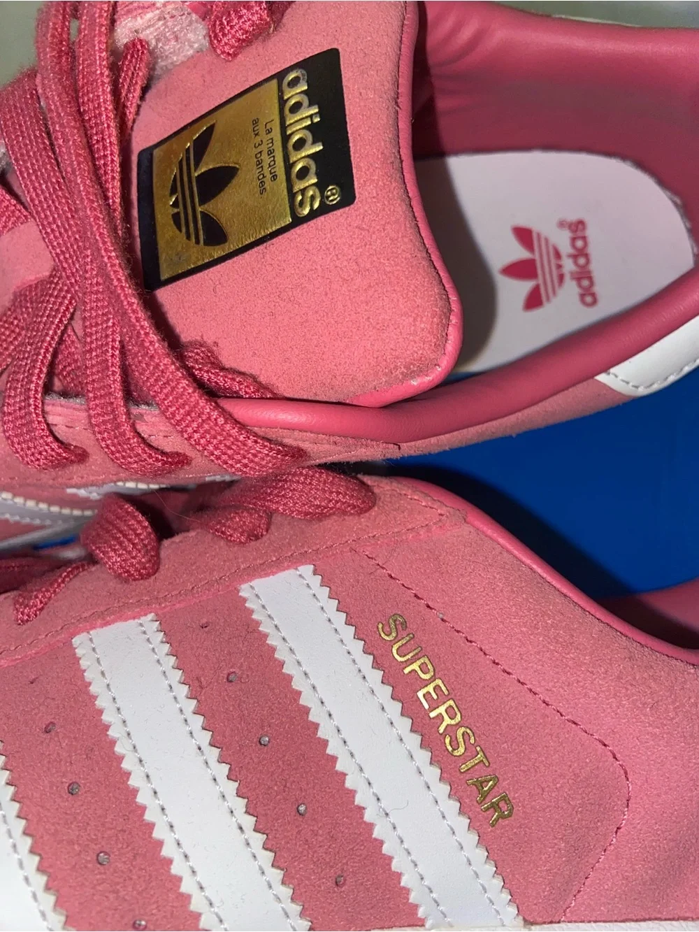 adidas Pink Athletic Sneakers with White Insole Detail
